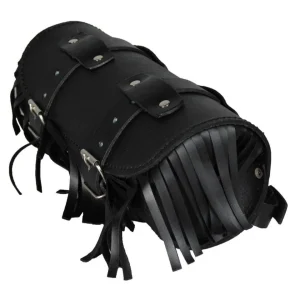 Motorcycle Front-Side Leather Tool Saddle Bag